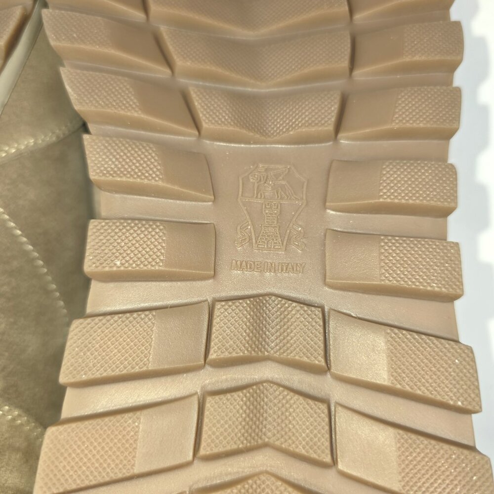 Brunello Cucinelli Shearling-Lined Nubuck Sneakers – Size 38 (Color: Elefante) - Picture 9 of 11